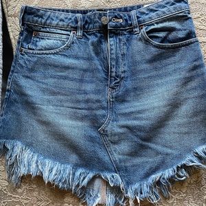 Free People Jean skirt